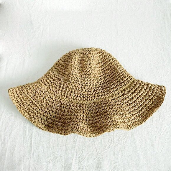 Boho Women's Handmade Woven Sun Hat - Picture 3 of 4